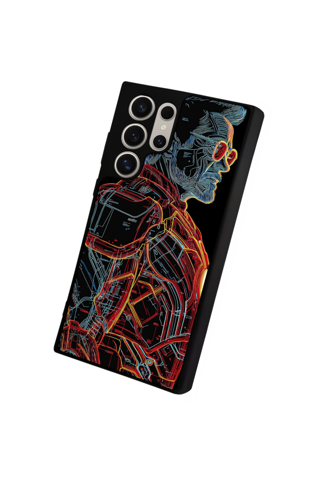Samsung Galaxy S24 Ultra Uyumlu Iron Man ( Demir Adam ) Tasarımlı Glossy Premium Kılıf