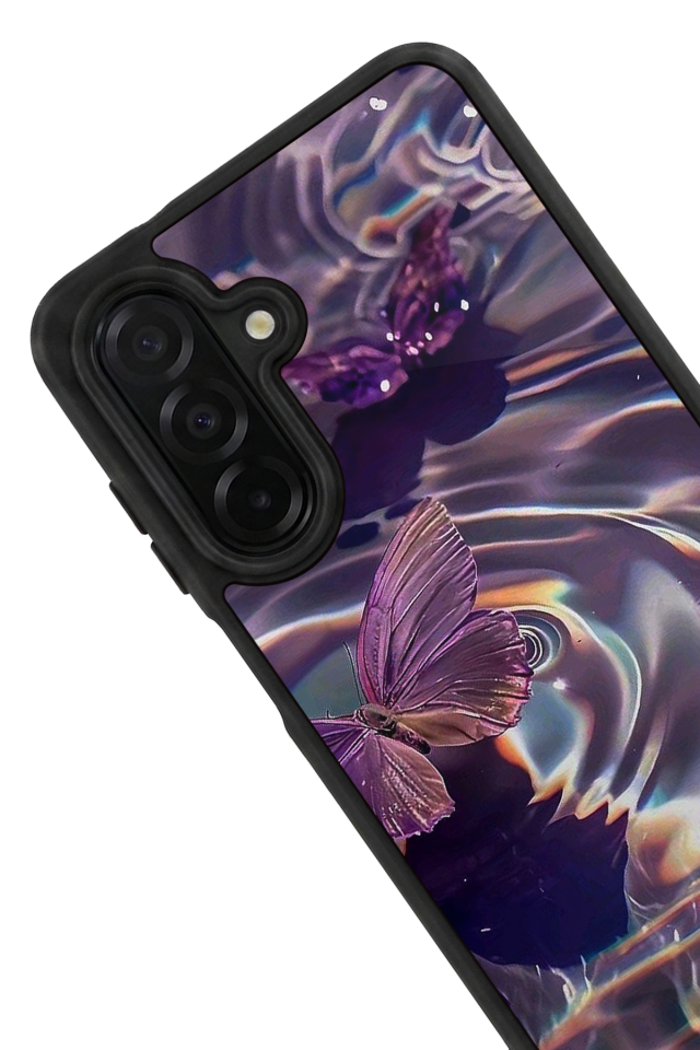 Samsung Galaxy A36 Uyumlu Kelebek Tasarımlı Glossy Premium Kılıf