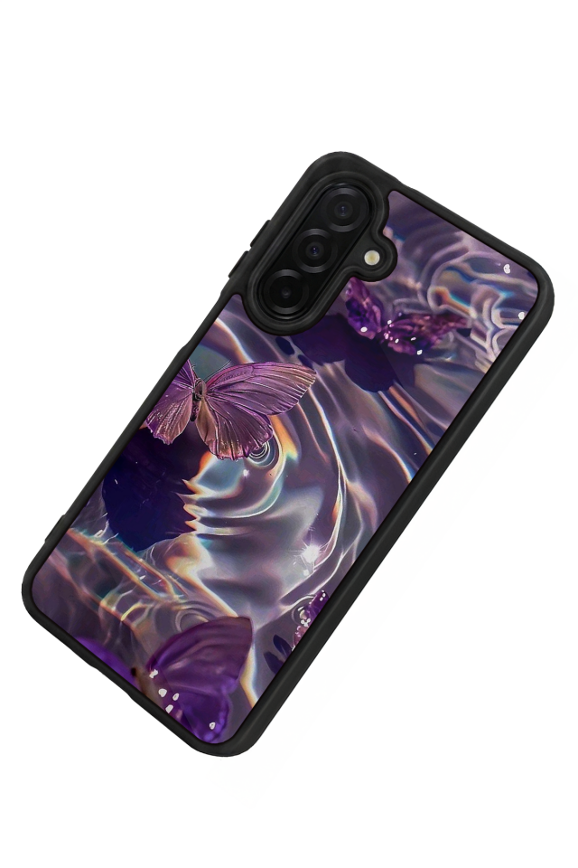 Samsung Galaxy A36 Uyumlu Kelebek Tasarımlı Glossy Premium Kılıf