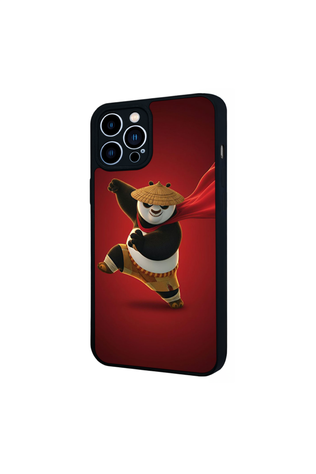 iPhone 13 Pro Max Uyumlu Kung Fu Panda Tasarımlı Glossy Premium Kılıf
