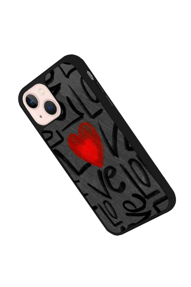 iPhone 14 Plus Uyumlu Love Tasarımlı Glossy Premium Kılıf