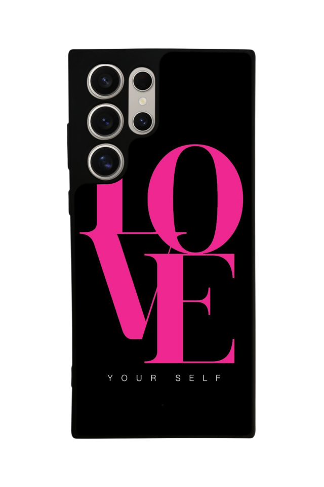 Samsung Galaxy S22 Ultra Uyumlu Love Tasarımlı Glossy Premium Kılıf