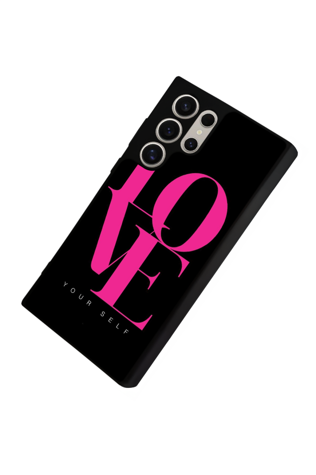 Samsung Galaxy S22 Ultra Uyumlu Love Tasarımlı Glossy Premium Kılıf