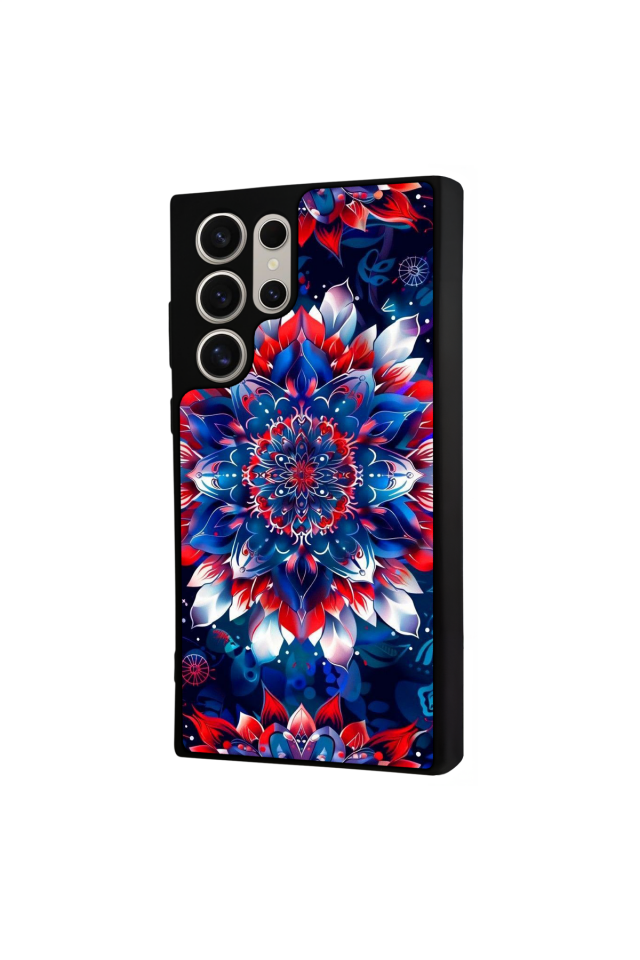 Samsung Galaxy S22 Ultra Uyumlu Mandala Tasarımlı Glossy Premium Kılıf