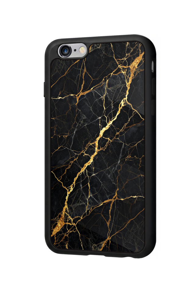iPhone 6s Plus Uyumlu Mermer Marble Tasarımlı Glossy Premium Kılıf