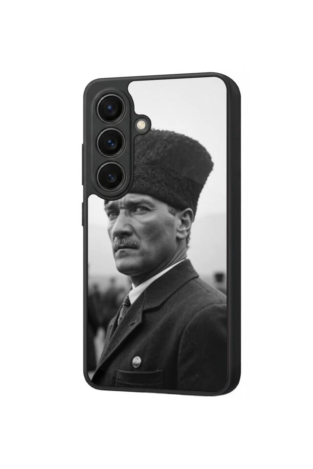 Samsung Galaxy S26 Uyumlu Mustafa Kemal Ataturk Tasarımlı Glossy Premium Kılıf