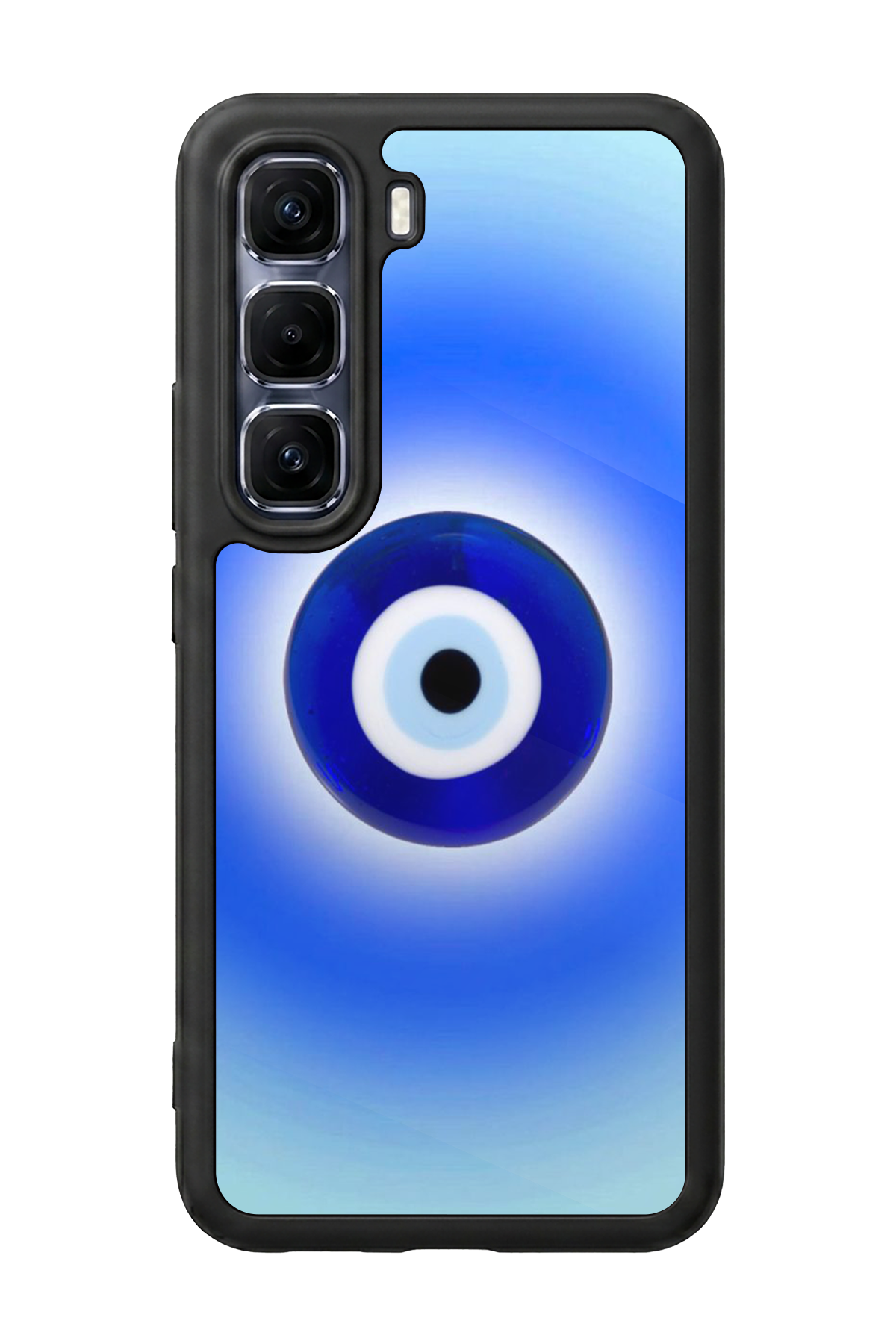 Infinix Hot 60 Pro Plus Uyumlu Nazar Tasarımlı Glossy Premium Kılıf