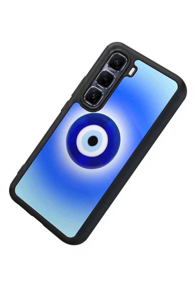 Infinix Hot 60 Pro Plus Uyumlu Nazar Tasarımlı Glossy Premium Kılıf