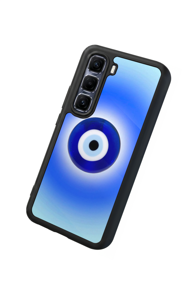 Infinix Hot 60 Pro Plus Uyumlu Nazar Tasarımlı Glossy Premium Kılıf