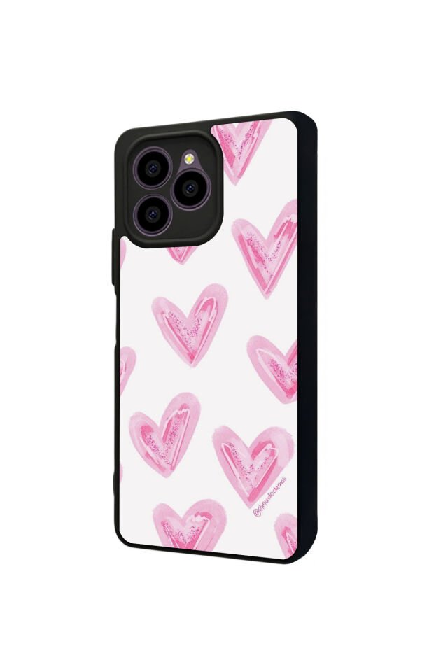 Omix X6 Uyumlu Kalp Love Tasarımlı Glossy Premium Kılıf