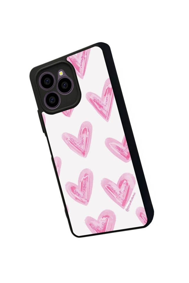 Omix X6 Uyumlu Kalp Love Tasarımlı Glossy Premium Kılıf