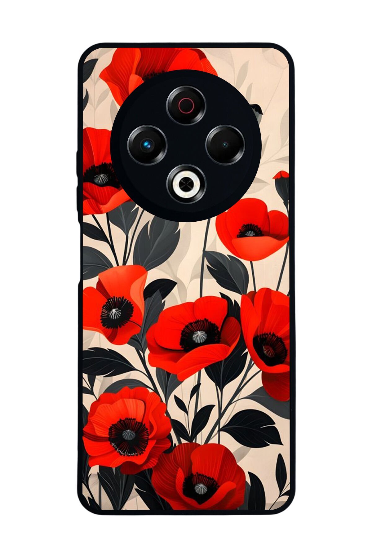 Tecno Spark 30 Uyumlu Floral Tasarımlı Glossy Premium Kılıf