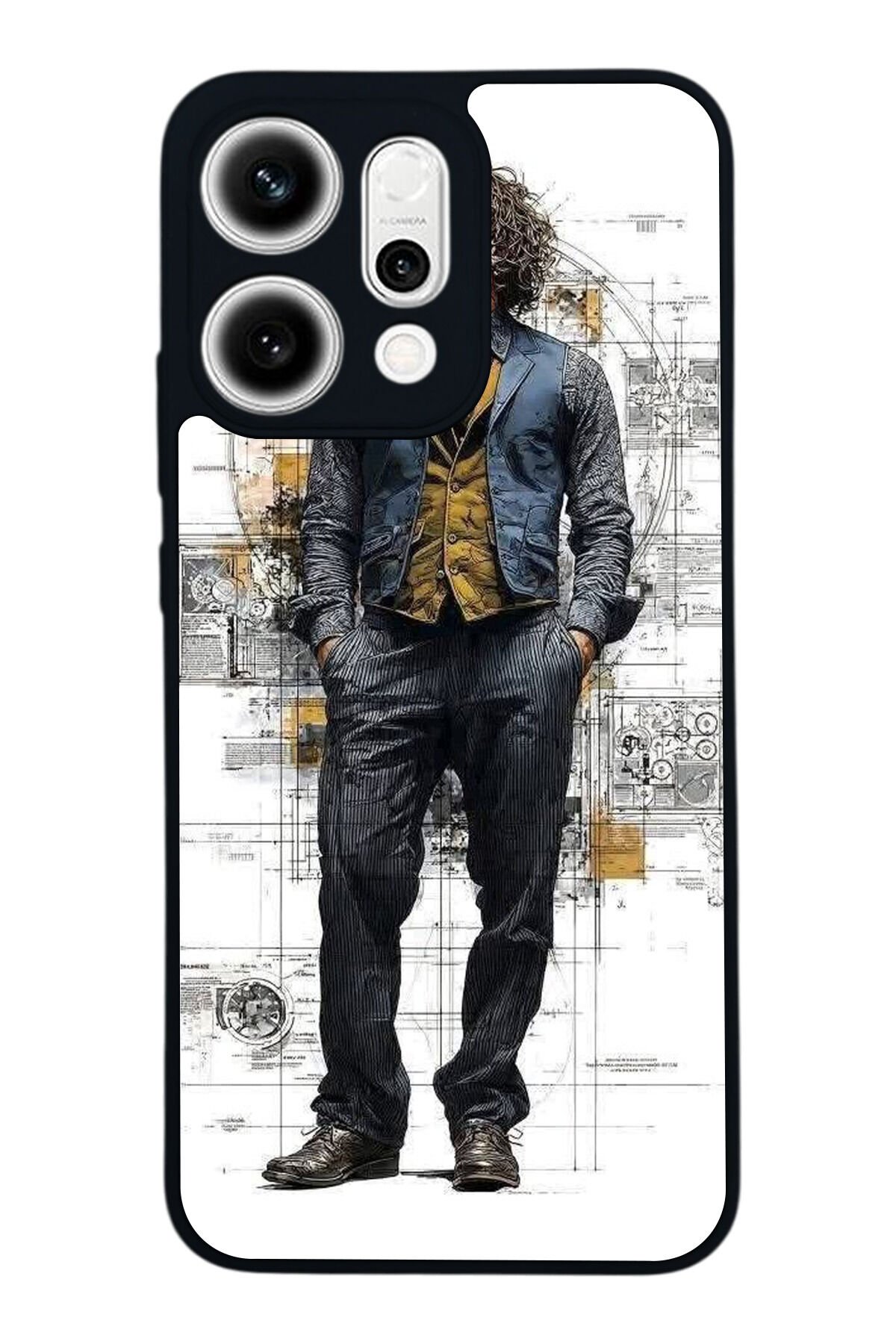 Oppo Reno 14 Uyumlu Joker Tasarımlı Glossy Premium Kılıf