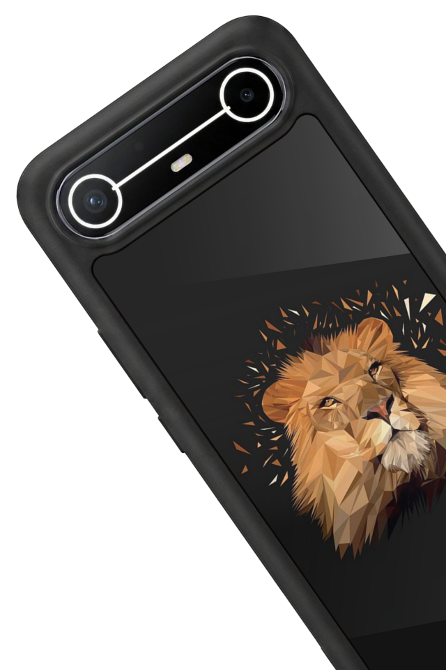 Tecno Spark Slim 5G Uyumlu Aslan Tasarımlı Glossy Premium Kılıf
