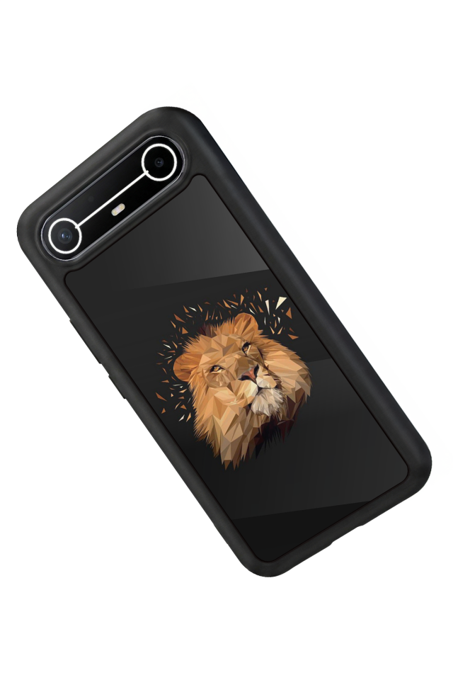 Tecno Spark Slim 5G Uyumlu Aslan Tasarımlı Glossy Premium Kılıf
