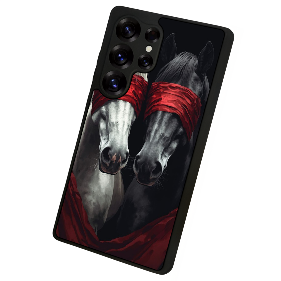Samsung Galaxy S25 Ultra Uyumlu At Horse Tasarımlı Glossy Premium Kılıf