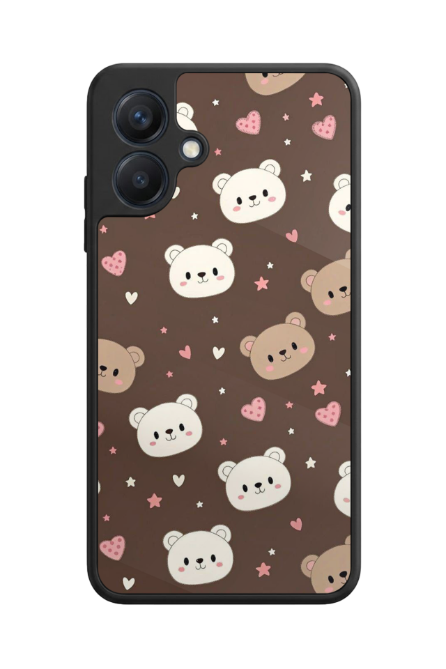 Samsung Galaxy A07 Uyumlu Ayı Tasarımlı Glossy Premium Kılıf