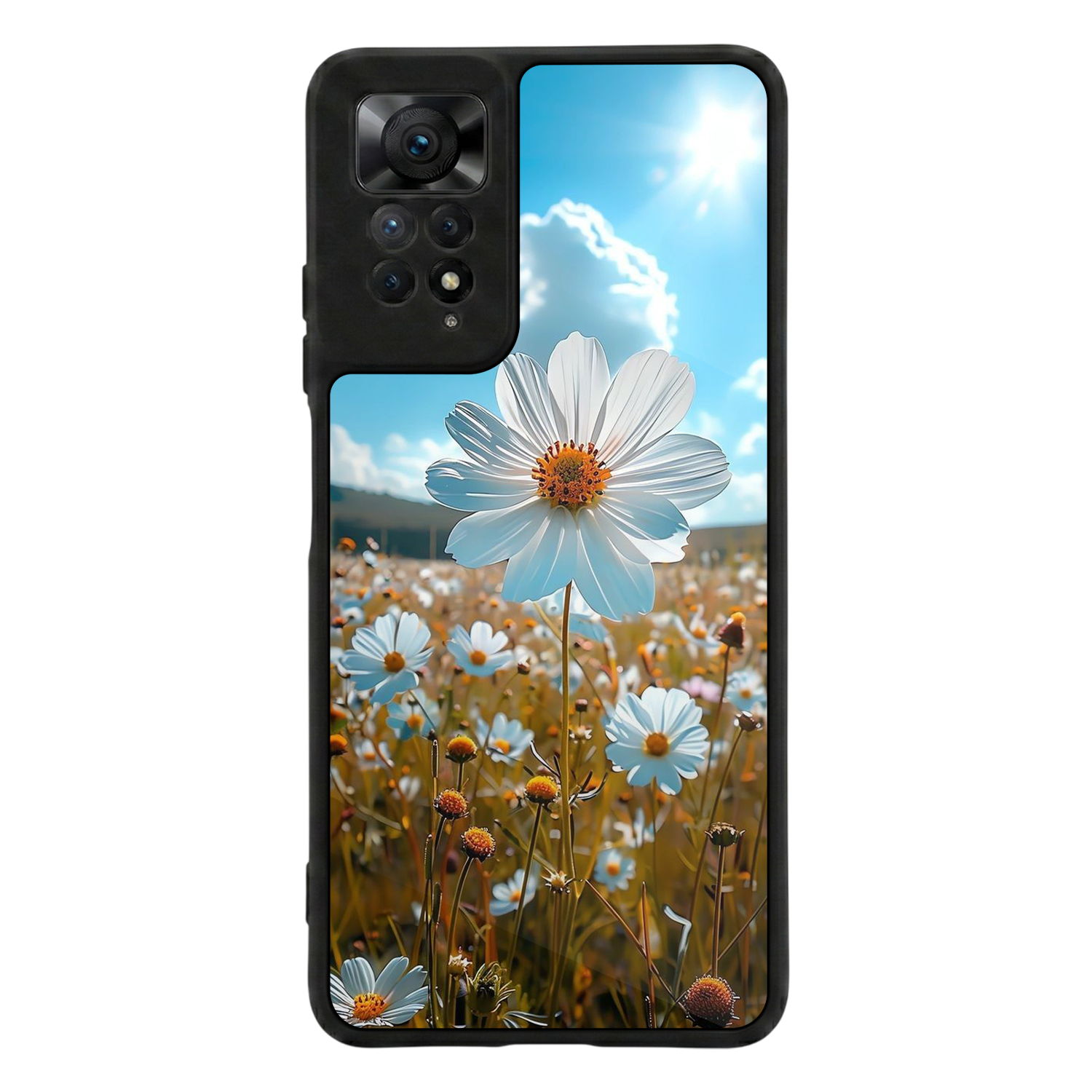 Xiaomi Redmi Note 12 Pro Uyumlu Cicek Tasarımlı Glossy Premium Kılıf