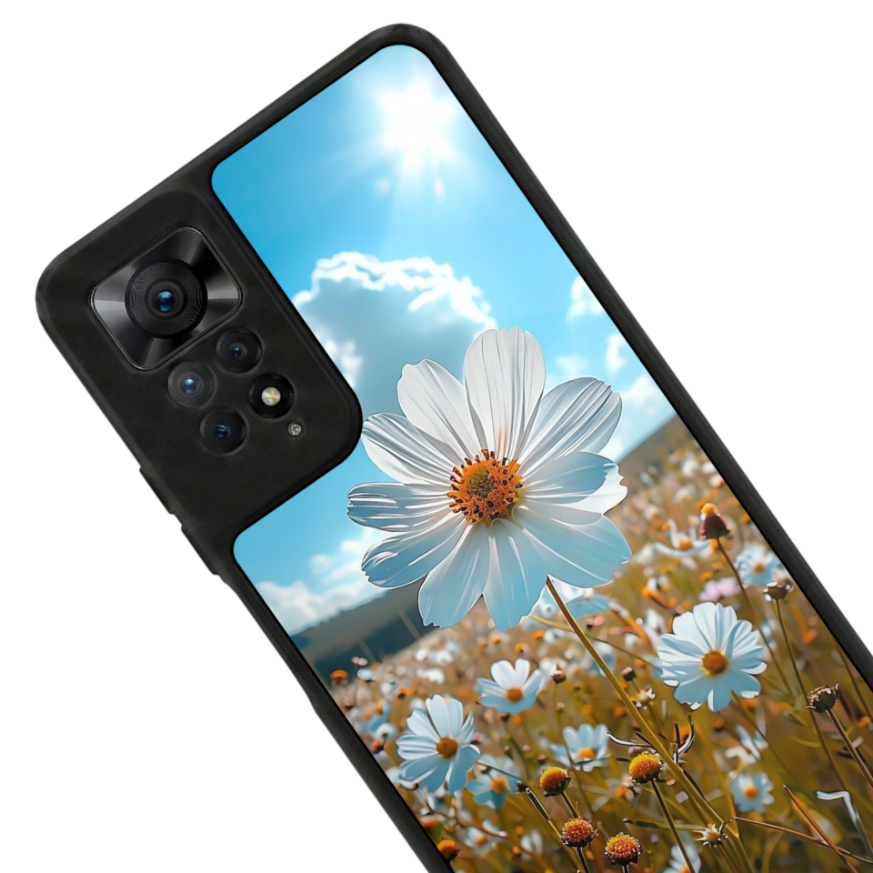 Xiaomi Redmi Note 12 Pro Uyumlu Cicek Tasarımlı Glossy Premium Kılıf
