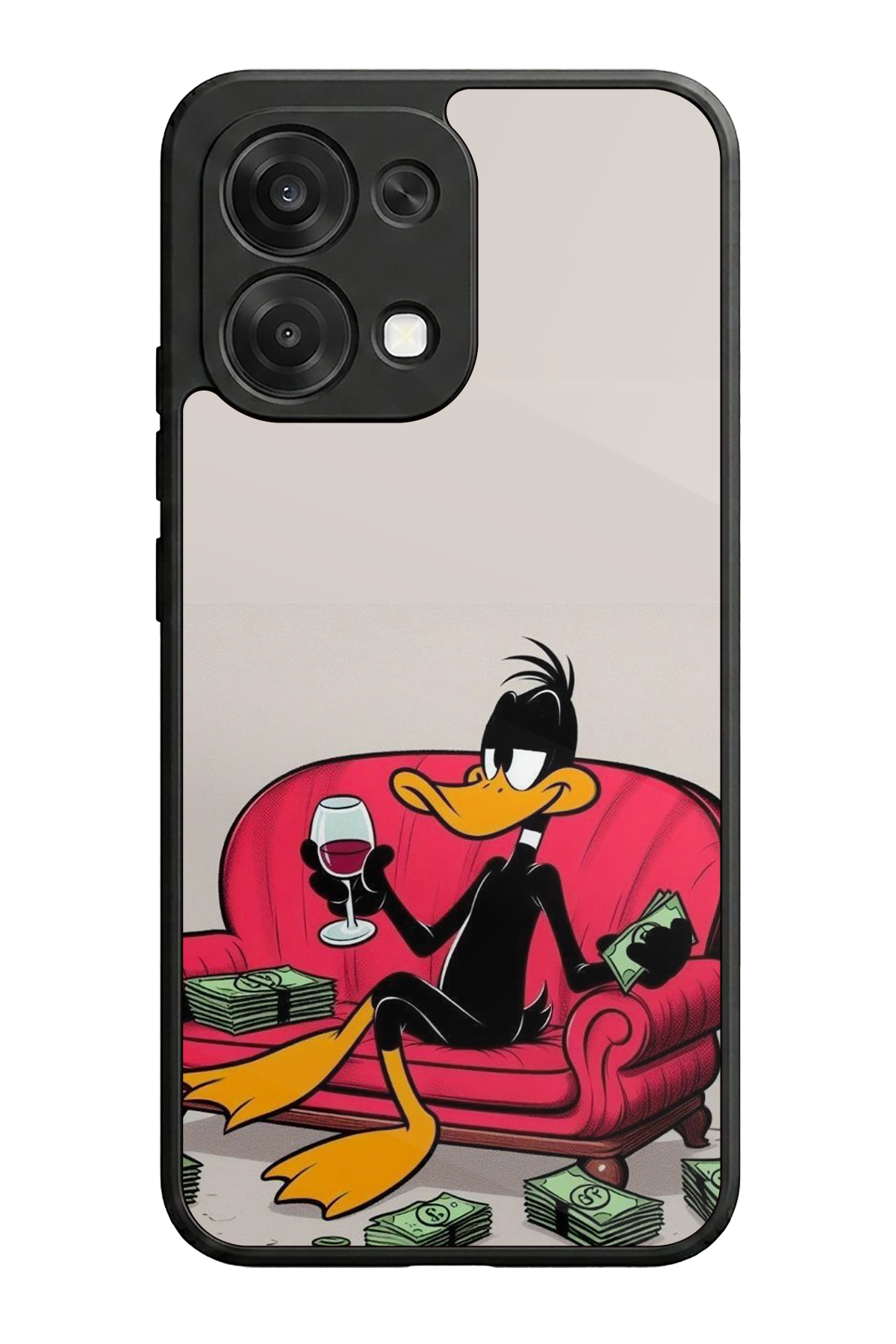 Oppo A6 Pro Uyumlu Daffy duck Tasarımlı Glossy Premium Kılıf
