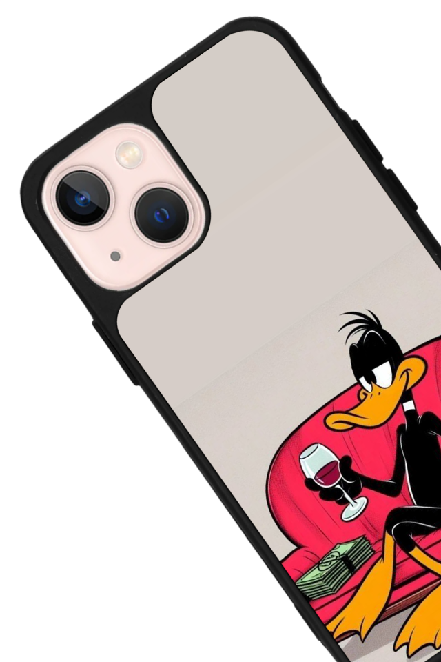iPhone 13 Mini Uyumlu Daffy duck Tasarımlı Glossy Premium Kılıf