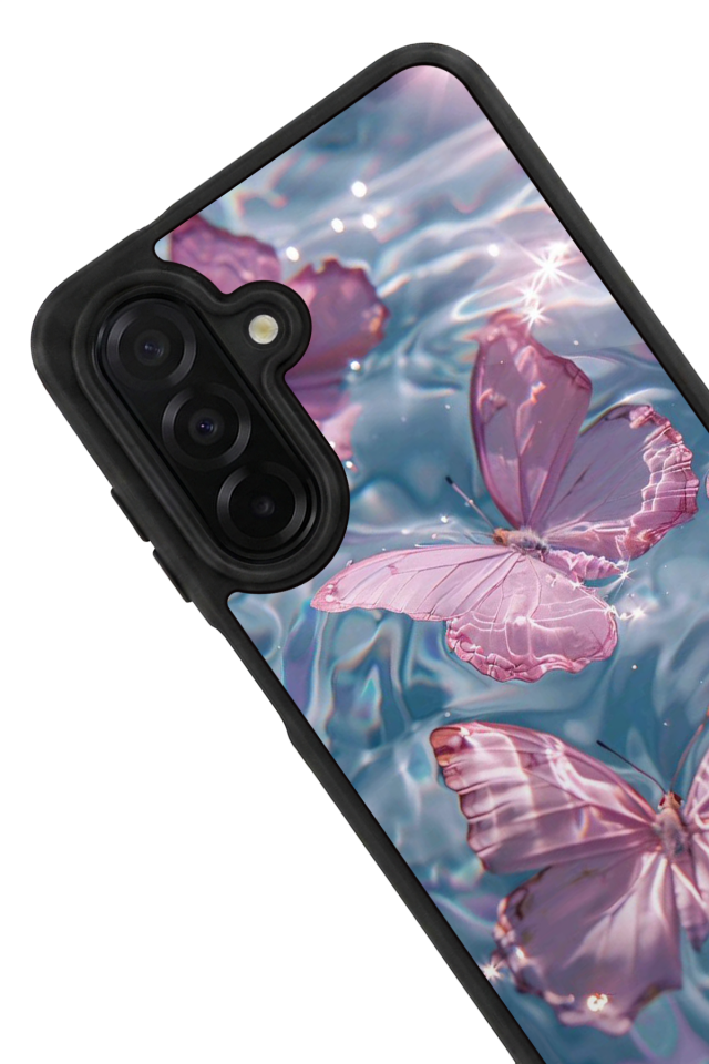 Samsung Galaxy A36 Uyumlu Kelebek Tasarımlı Glossy Premium Kılıf