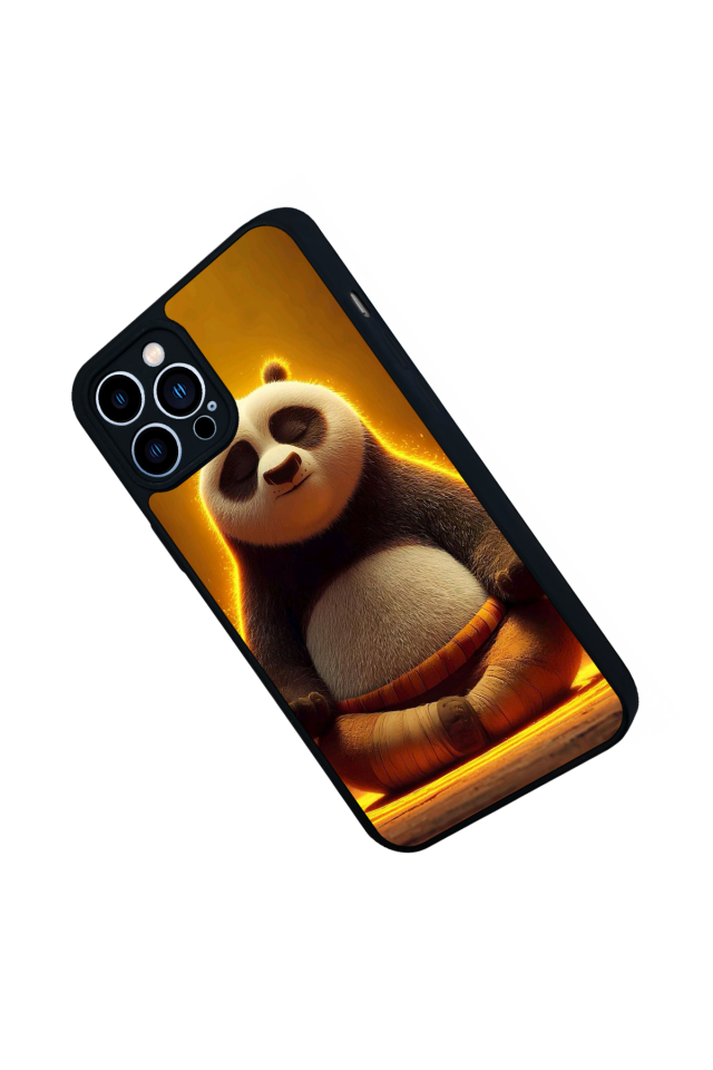iPhone 13 Pro Max Uyumlu Kung Fu Panda Tasarımlı Glossy Premium Kılıf