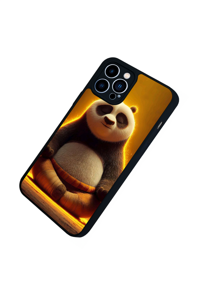 iPhone 13 Pro Max Uyumlu Kung Fu Panda Tasarımlı Glossy Premium Kılıf