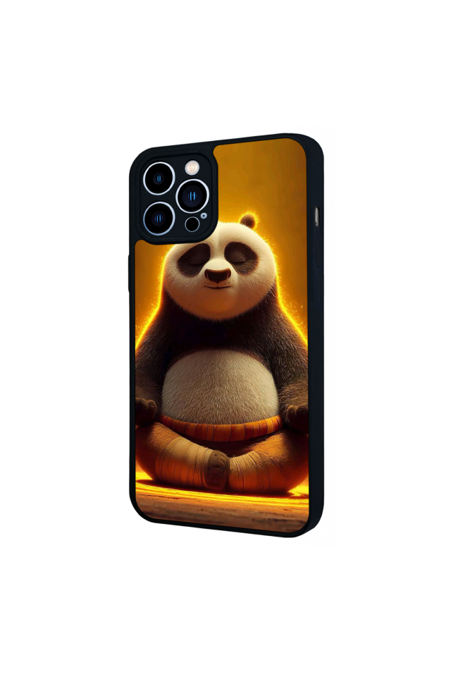 iPhone 13 Pro Max Uyumlu Kung Fu Panda Tasarımlı Glossy Premium Kılıf