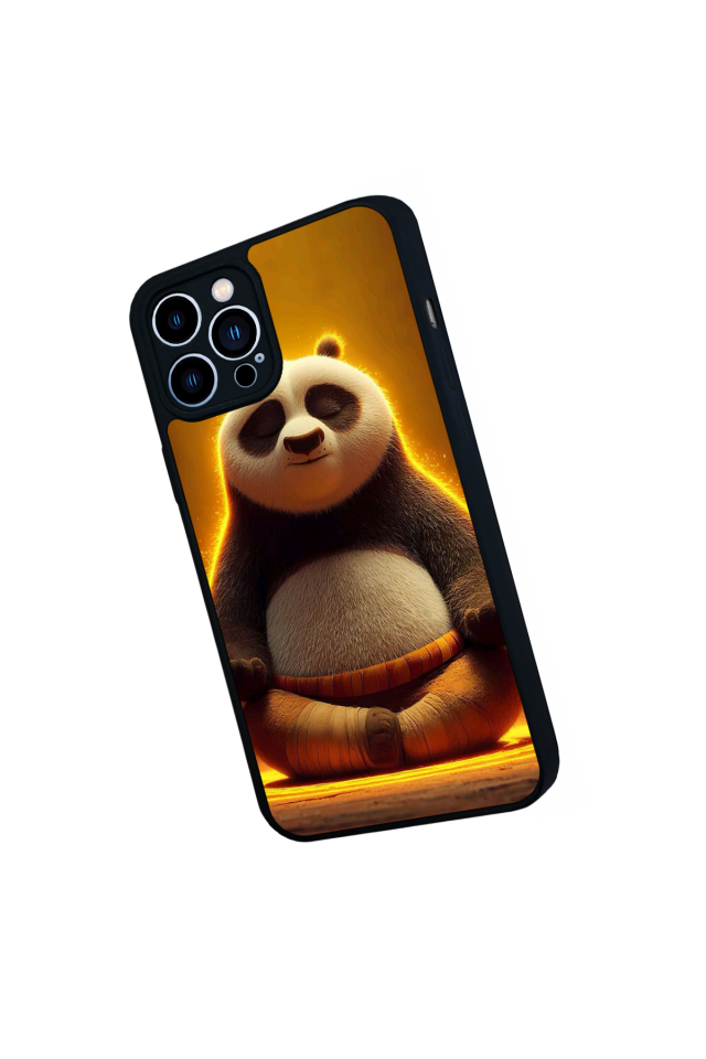 iPhone 13 Pro Max Uyumlu Kung Fu Panda Tasarımlı Glossy Premium Kılıf