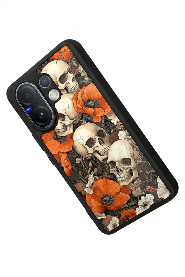 Vivo V60 Uyumlu KuruKafa Tasarımlı Glossy Premium Kılıf