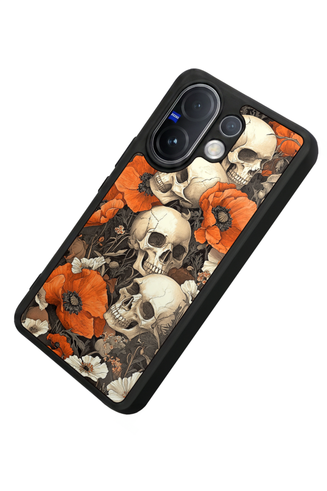 Vivo V60 Uyumlu KuruKafa Tasarımlı Glossy Premium Kılıf