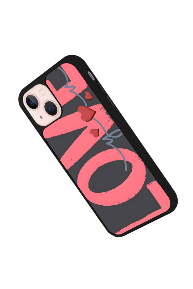 iPhone 14 Plus Uyumlu Love Tasarımlı Glossy Premium Kılıf