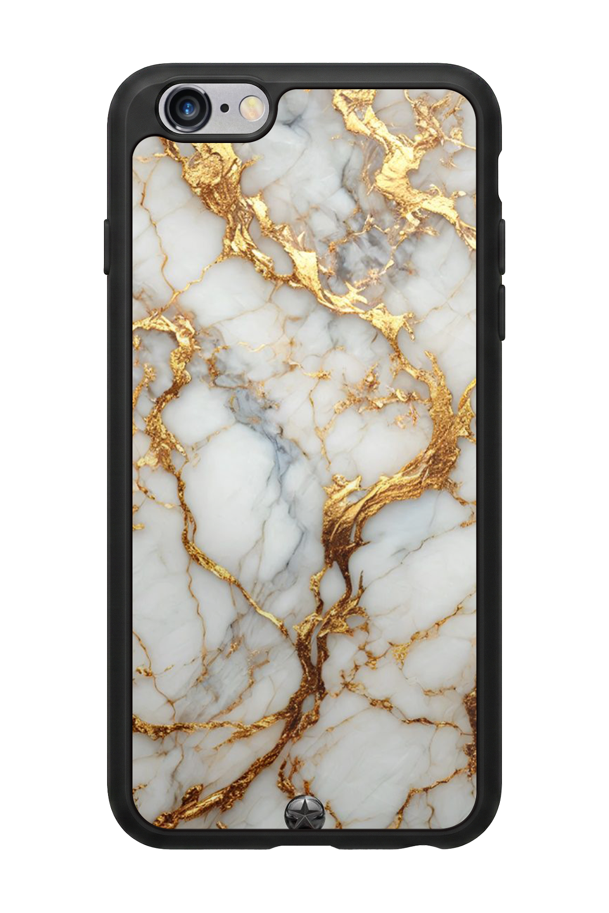 iPhone 6s Plus Uyumlu Mermer Marble Tasarımlı Glossy Premium Kılıf