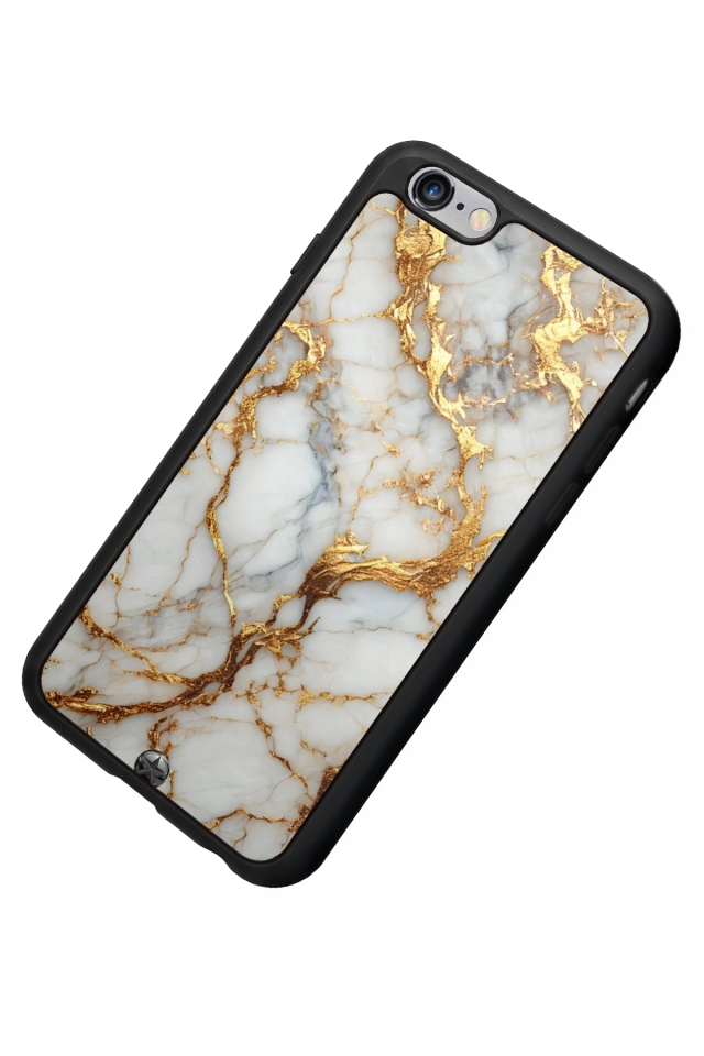iPhone 6s Plus Uyumlu Mermer Marble Tasarımlı Glossy Premium Kılıf