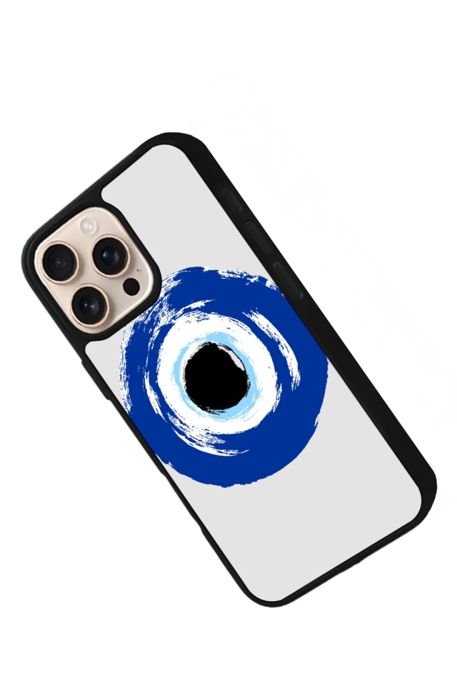 iPhone 15 Pro Max Uyumlu Nazar Tasarımlı Glossy Premium Kılıf
