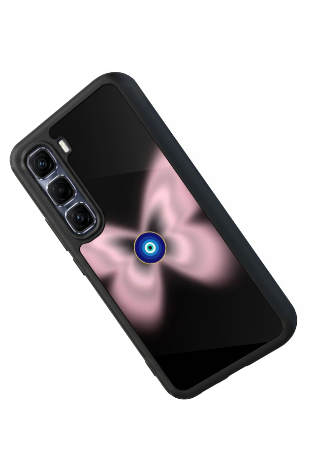 Infinix Hot 60 Pro Plus Uyumlu Nazar Tasarımlı Glossy Premium Kılıf