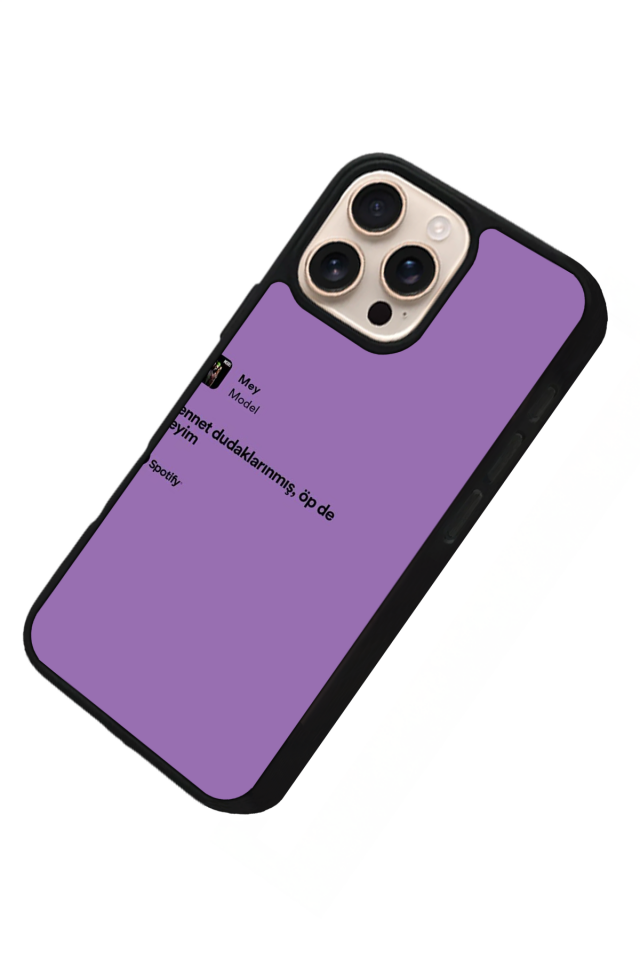 iPhone 14 Pro Uyumlu Sarki Sozleri Tasarımlı Glossy Premium Kılıf