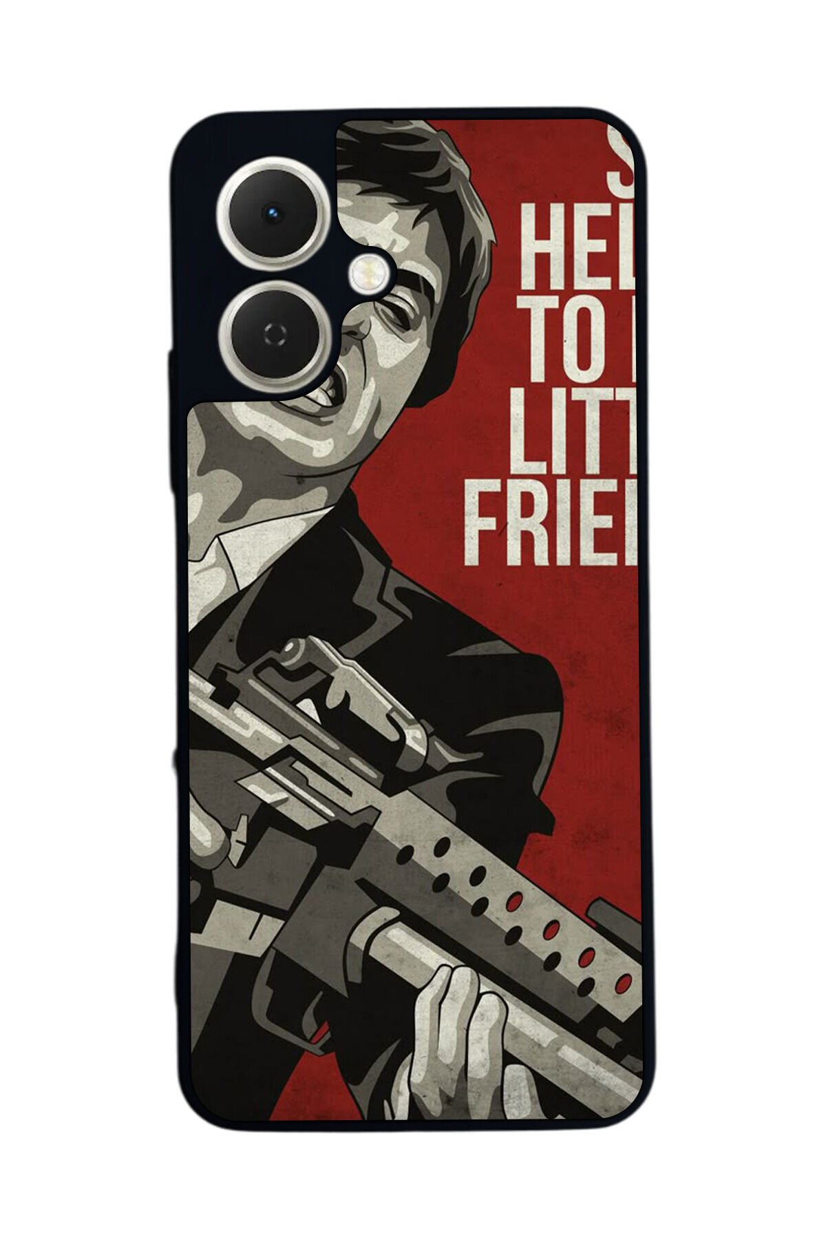 Tecno Spark GO 2 Uyumlu Scarface Tasarımlı Glossy Premium Kılıf