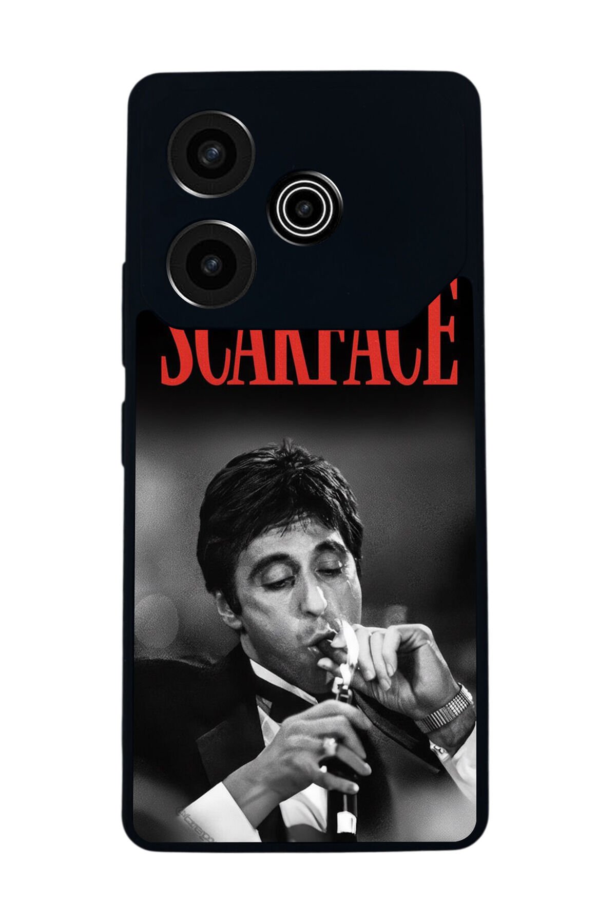 Tecno Pova 6 Uyumlu Scarface Tasarımlı Glossy Premium Kılıf