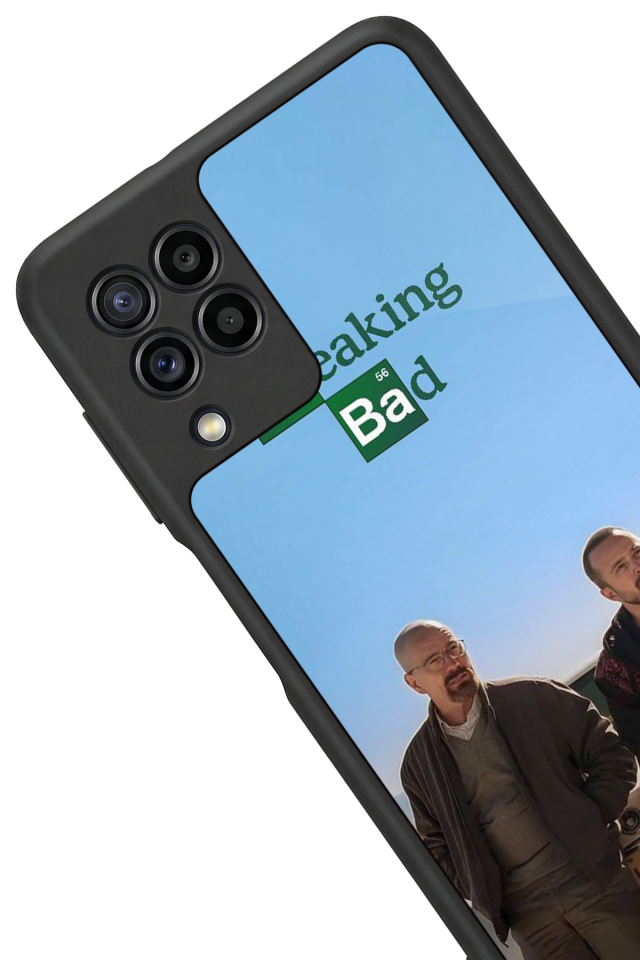 Samsung Galaxy M32 Uyumlu BreakingBad Tasarımlı Glossy Premium Kılıf