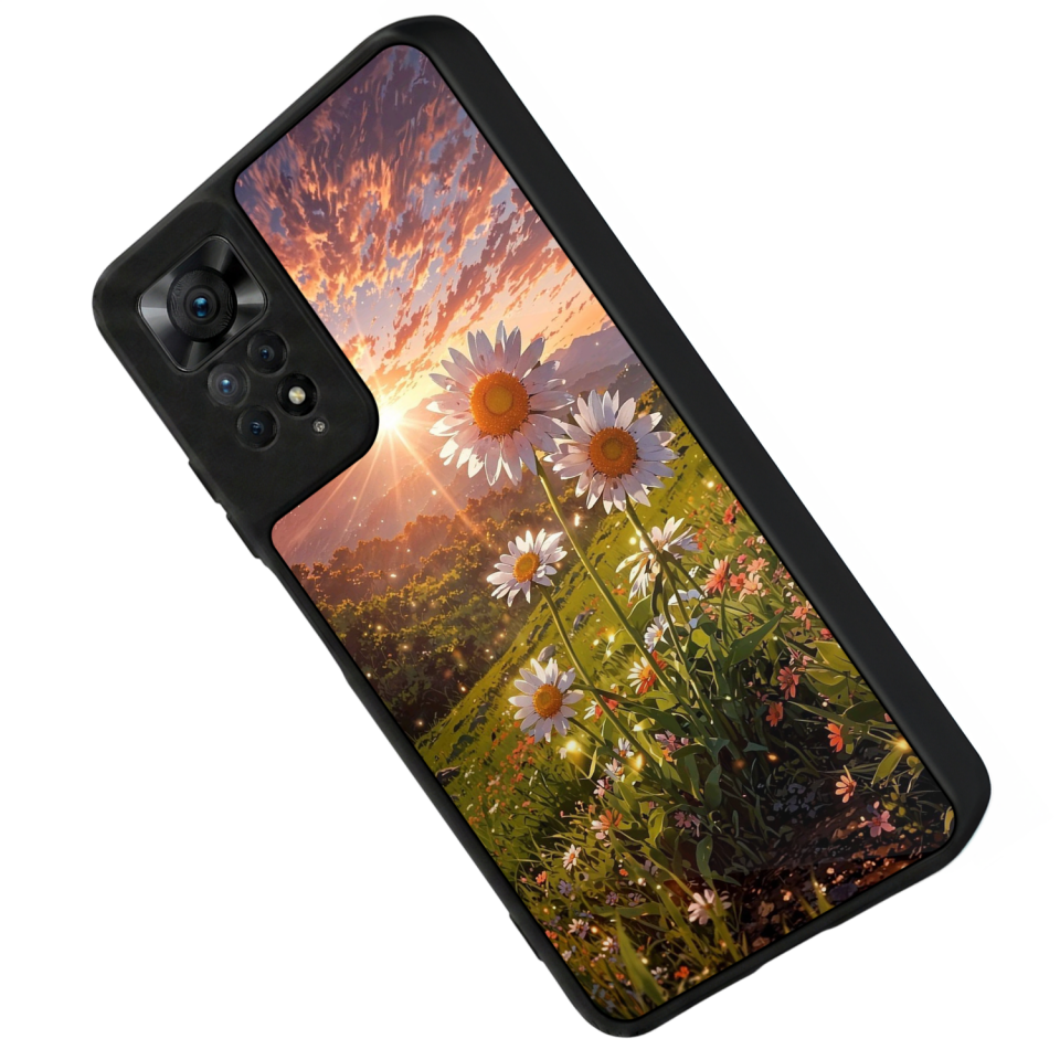 Xiaomi Redmi Note 12 Pro Uyumlu Cicek Tasarımlı Glossy Premium Kılıf