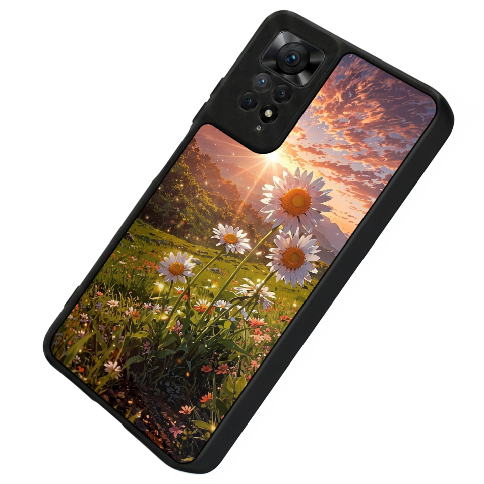 Xiaomi Redmi Note 12 Pro Uyumlu Cicek Tasarımlı Glossy Premium Kılıf