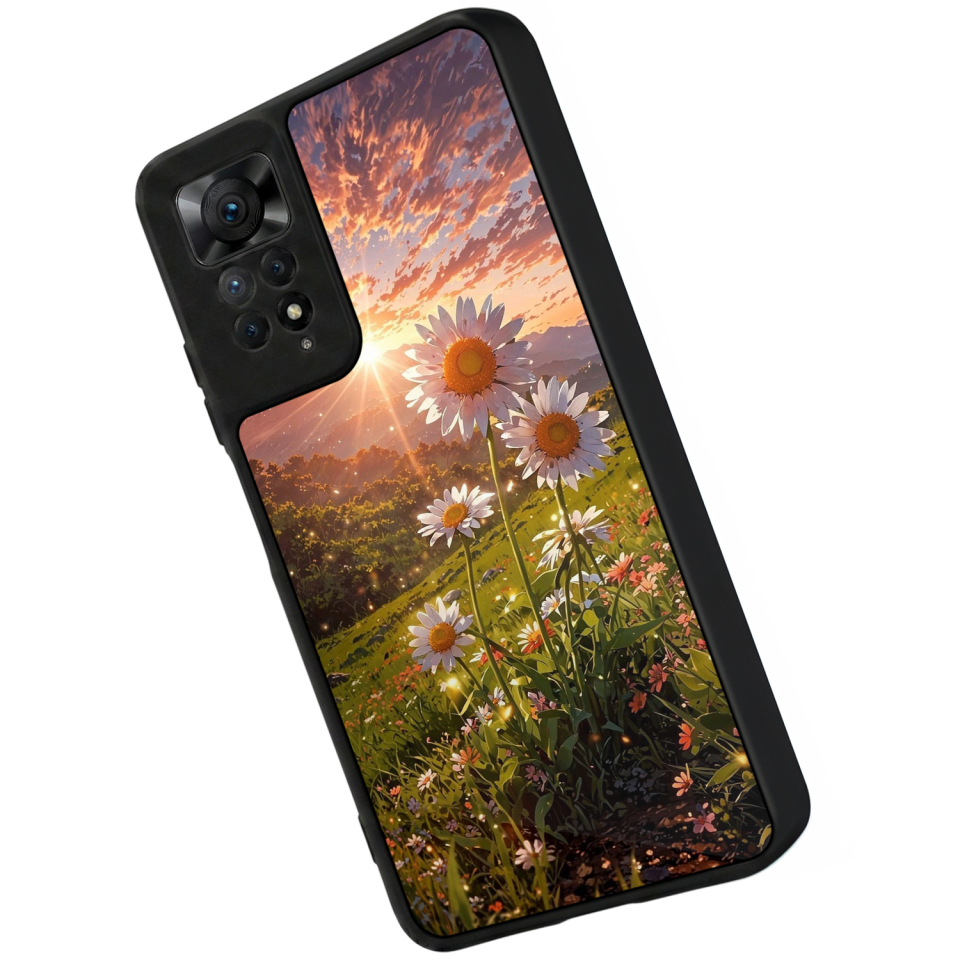 Xiaomi Redmi Note 12 Pro Uyumlu Cicek Tasarımlı Glossy Premium Kılıf