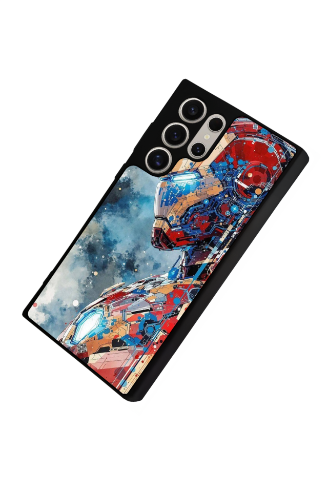 Samsung Galaxy S24 Ultra Uyumlu Iron Man ( Demir Adam ) Tasarımlı Glossy Premium Kılıf