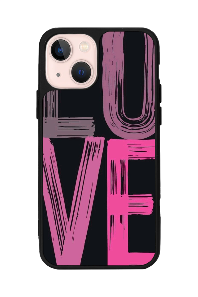 iPhone 14 Plus Uyumlu Love Tasarımlı Glossy Premium Kılıf