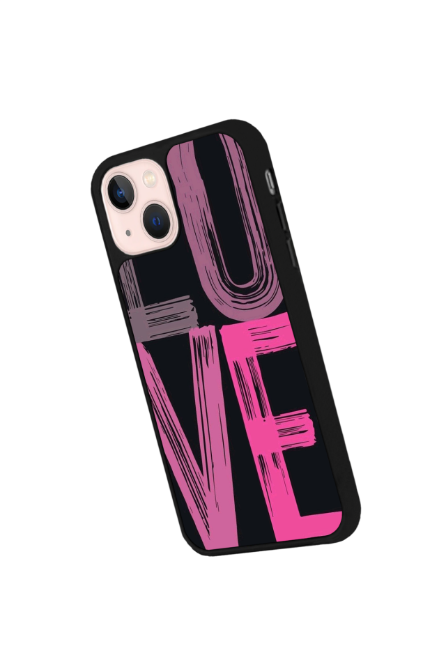 iPhone 14 Plus Uyumlu Love Tasarımlı Glossy Premium Kılıf