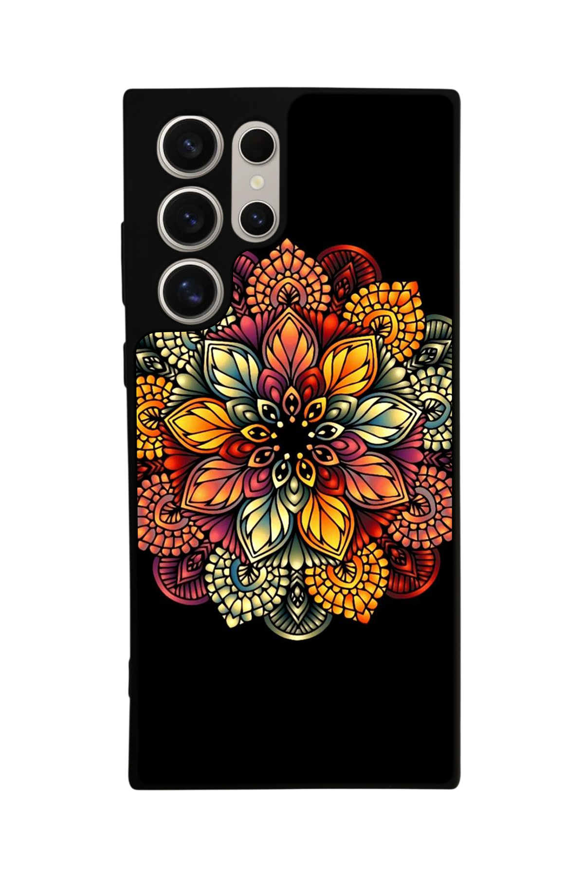 Samsung Galaxy S22 Ultra Uyumlu Mandala Tasarımlı Glossy Premium Kılıf
