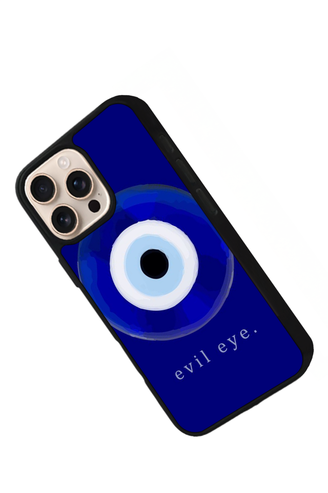 iPhone 15 Pro Max Uyumlu Nazar Tasarımlı Glossy Premium Kılıf