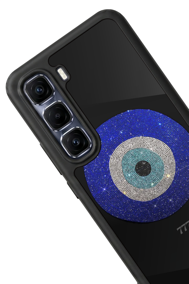 Infinix Hot 60 Pro Plus Uyumlu Nazar Tasarımlı Glossy Premium Kılıf